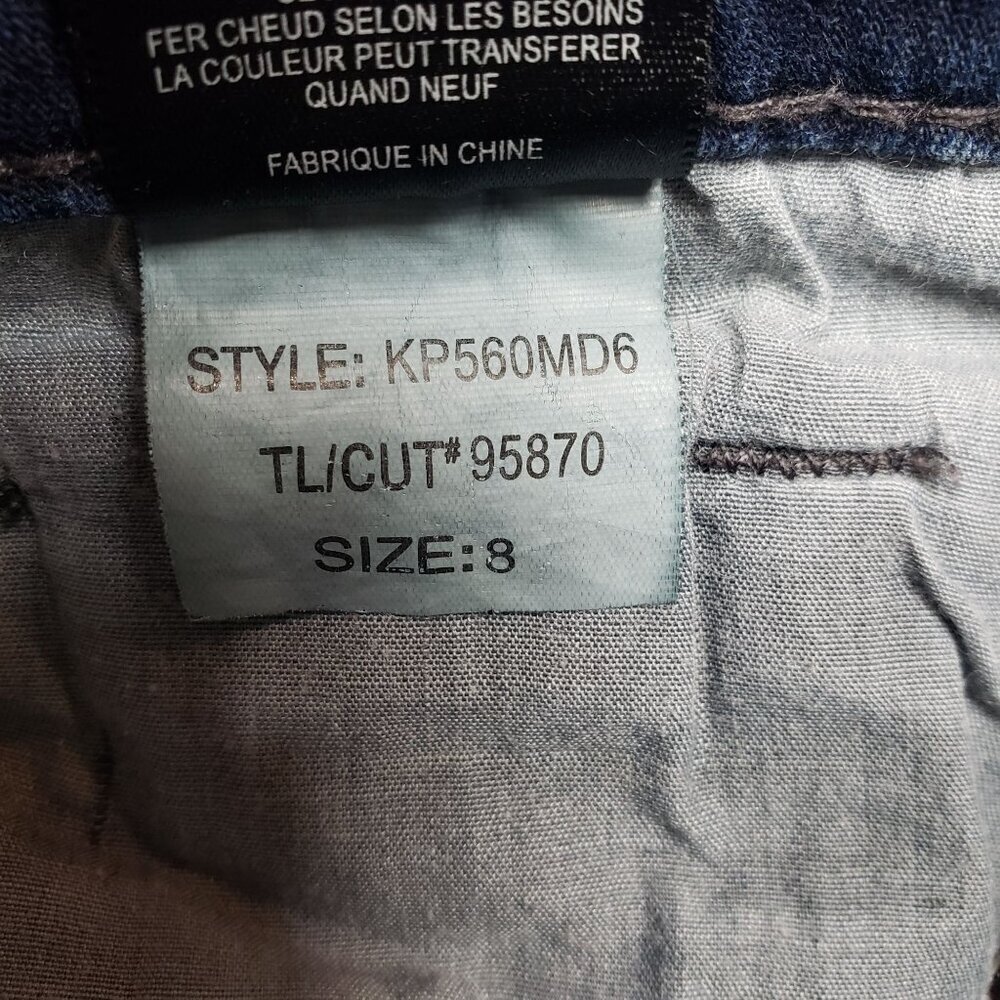Kut from the Kloth Stevie Straight Leg Jeans Womens 8 Hemmed Mid Rise - Picture 11 of 11